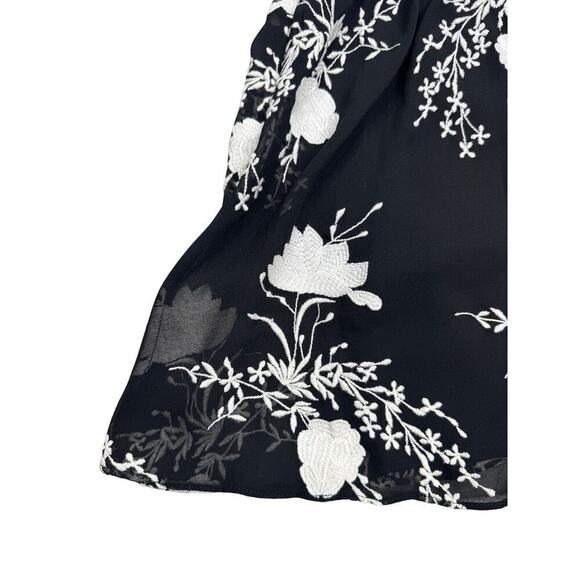 NEW Alice and Olivia Holden Embroidered Cold-Shoulder Dress  Size Large - Picture 12 of 12